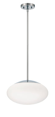 Gaze 1 Light 14" Pendant in Chrome