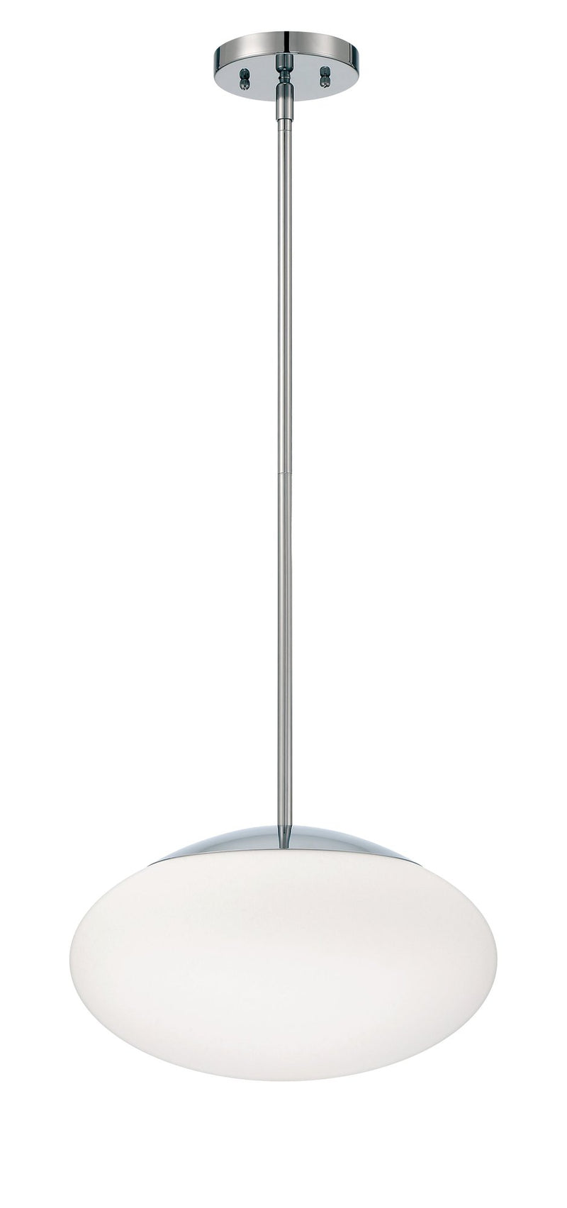 Gaze 1 Light 14" Pendant in Chrome