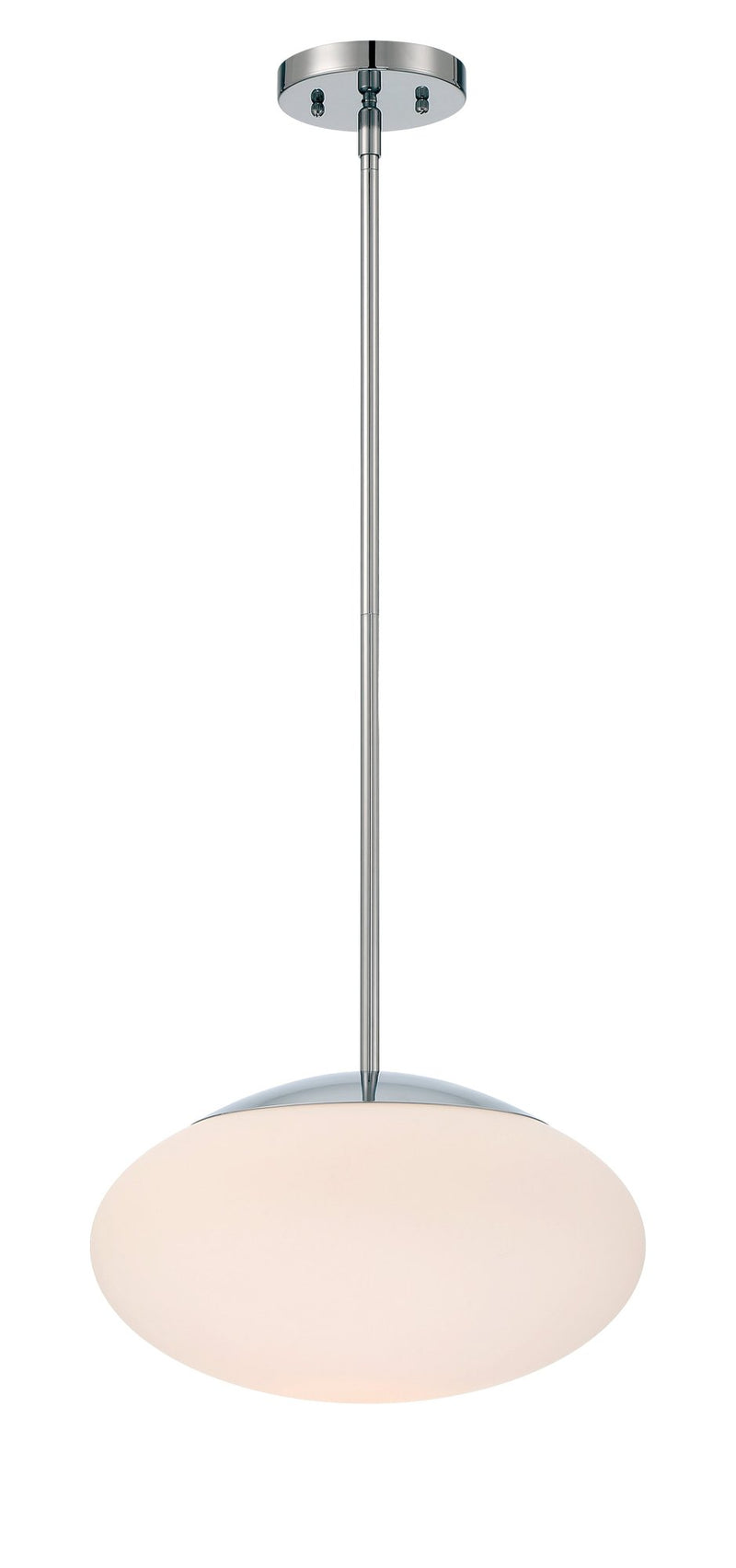 Gaze 1 Light 14" Pendant in Chrome