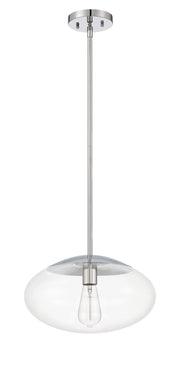 Gaze 1 Light 14" Pendant in Chrome