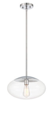 Gaze 1 Light 14" Pendant in Chrome
