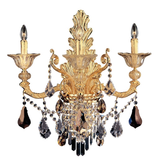 Mendelssohn 3-Light Wall Sconce in Two Tone Gold - 24K