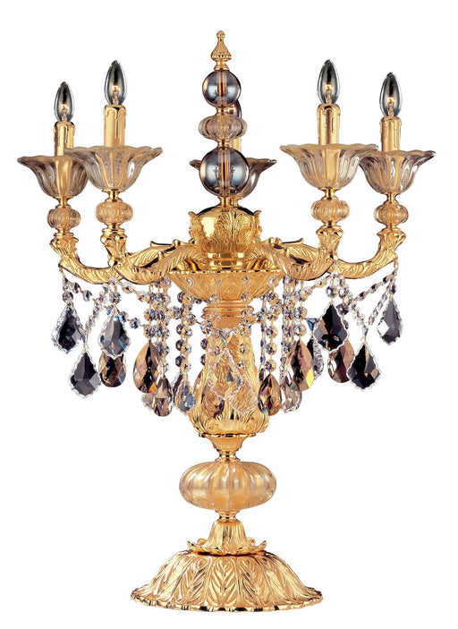 Mendelssohn 5-Light Table Lamp in Two Tone Gold - 24K