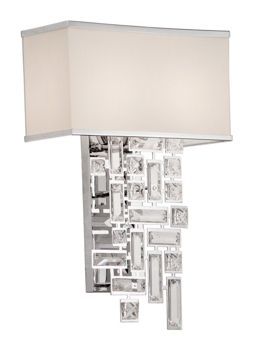 Vermeer 2-Light Large Wall Sconce in Polished Chrome