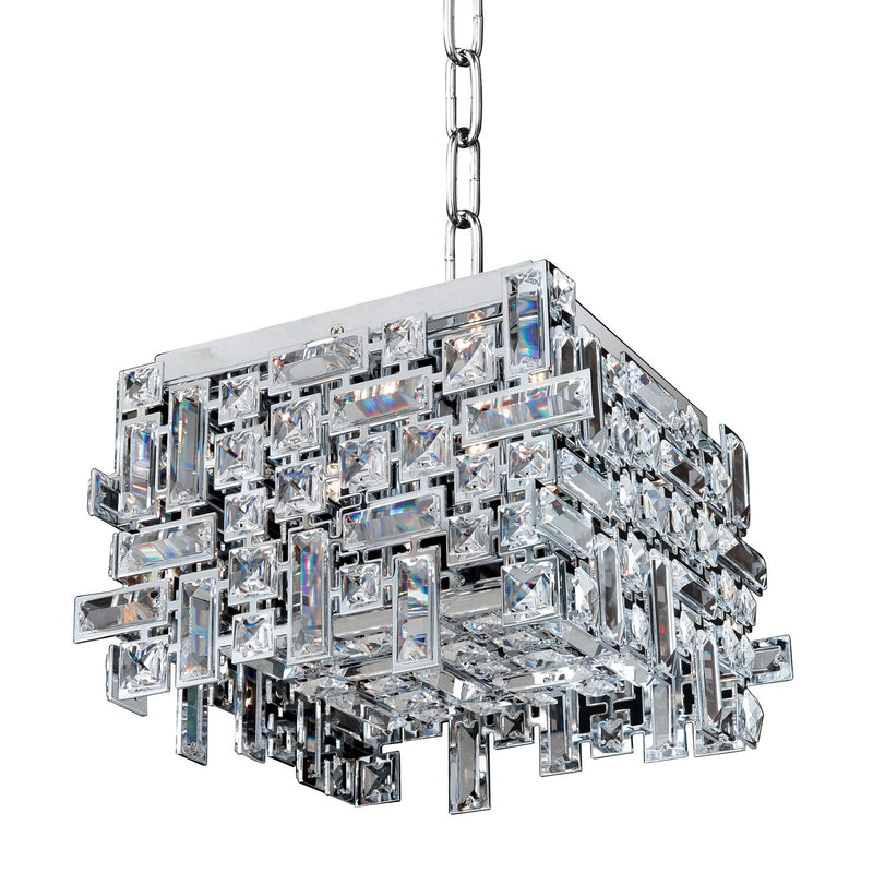 Vermeer 4-Light Flush Mount in Polished Chrome