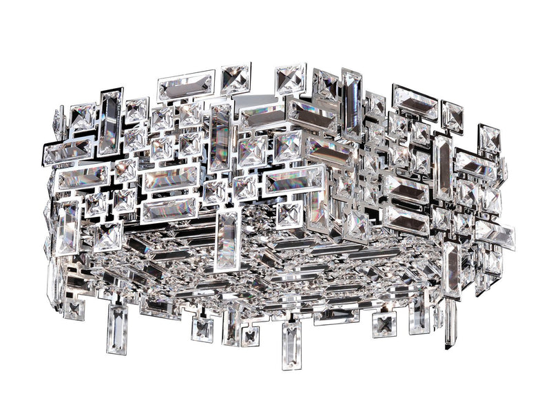 Vermeer 6-Light Flush Mount in Polished Chrome