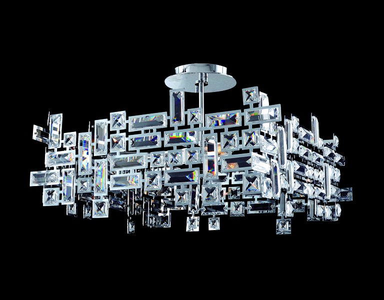 Vermeer 8-Light Pendant in Polished Chrome