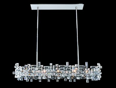Vermeer 8-Light Linear Pendant in Polished Chrome