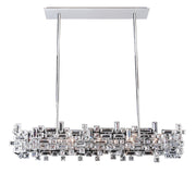 Vermeer 8-Light Linear Pendant in Polished Chrome