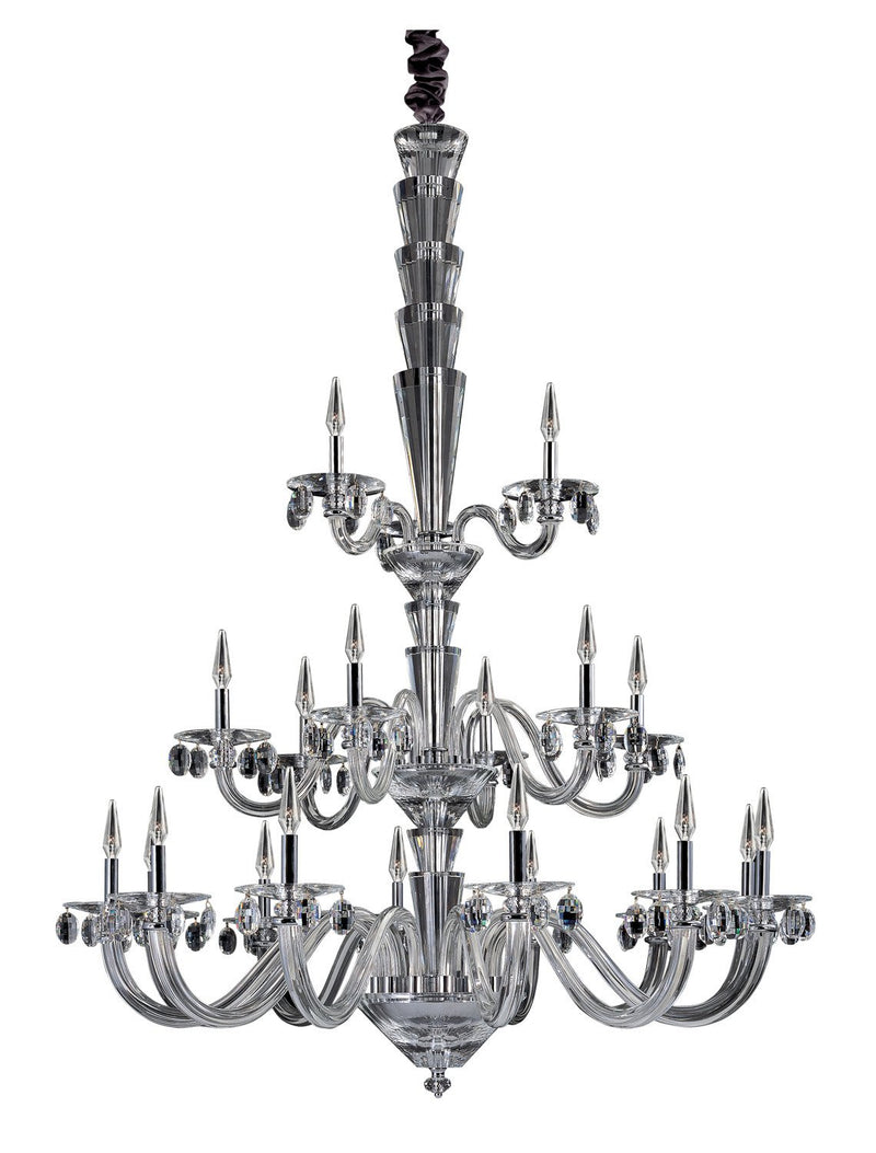 Fanshawe 21-Light Chandelier in Polished Chrome