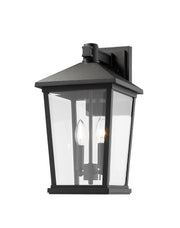 Beacon 2 Light 9.5" Outdoor Wall Light in Black