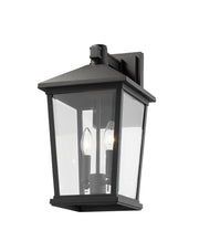 Beacon 2 Light 9.5" Outdoor Wall Light in Black