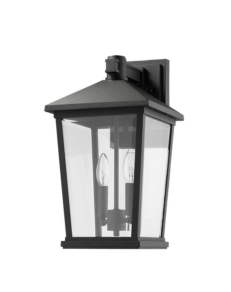 Beacon 2 Light 9.5" Outdoor Wall Light in Black
