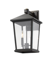 Beacon 2 Light 9.5" Outdoor Wall Light in Oil Rubbed Bronze