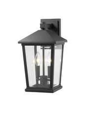 Beacon 2 Light 8" Outdoor Wall Light in Black