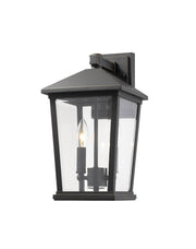 Beacon 2 Light 8" Outdoor Wall Light in Oil Rubbed Bronze