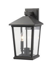 Beacon 2 Light 8" Outdoor Wall Light in Oil Rubbed Bronze