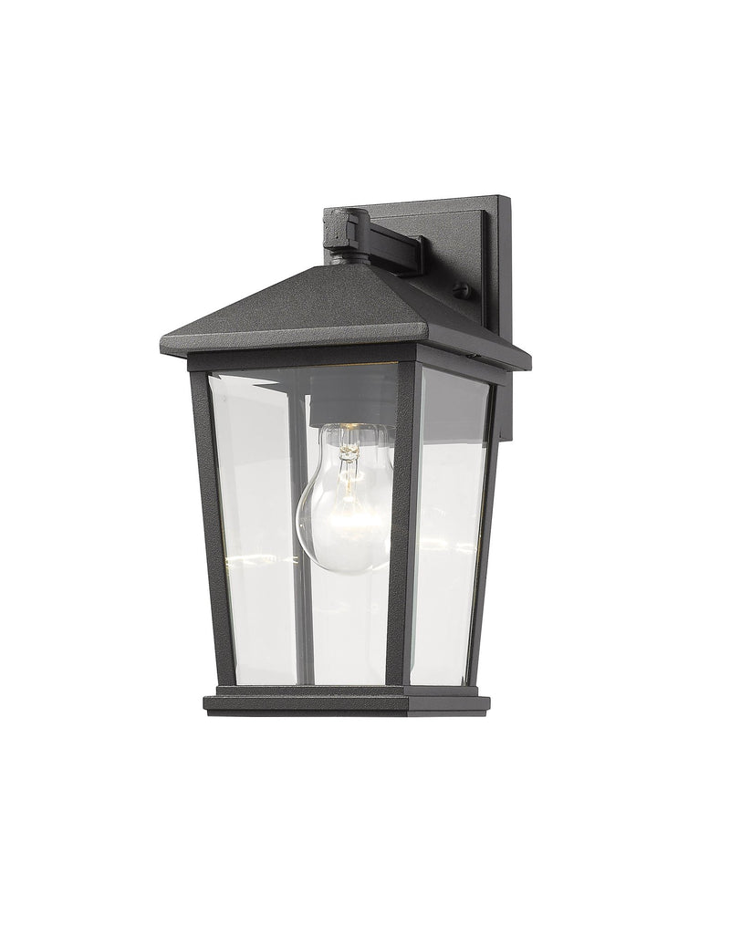 Beacon 1 Light 6.25" Outdoor Wall Light in Black