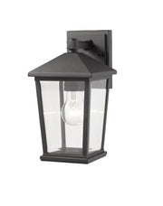 Beacon 1 Light 6.25" Outdoor Wall Light in Black