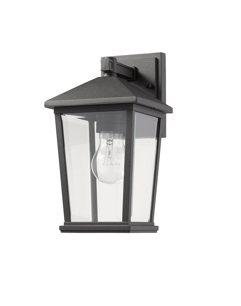 Beacon 1 Light 6.25" Outdoor Wall Light in Black