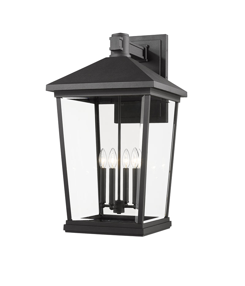 Beacon 4 Light 16" Outdoor Wall Light in Black