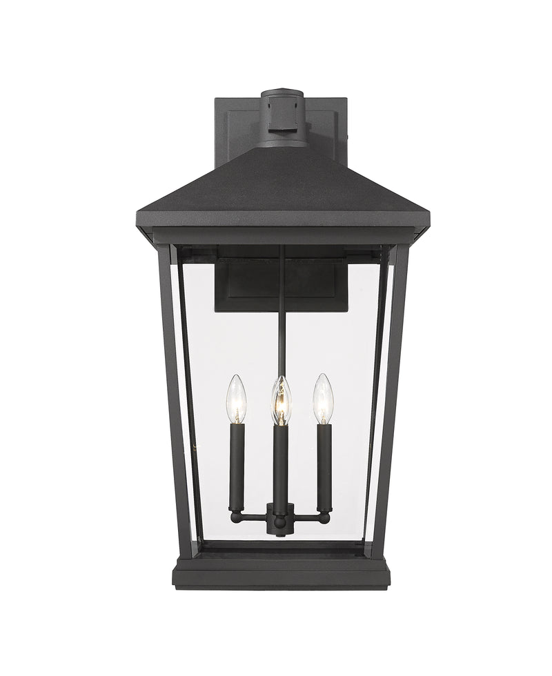 Beacon 4 Light 16" Outdoor Wall Light in Black