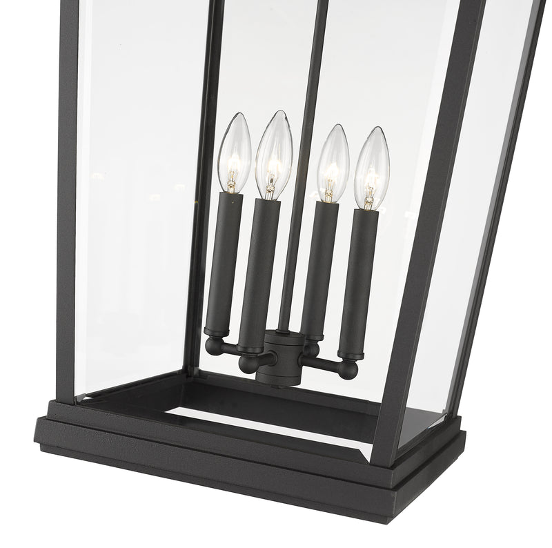 Beacon 4 Light 16" Outdoor Wall Light in Black