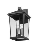 Beacon 4 Light 16" Outdoor Wall Light in Black