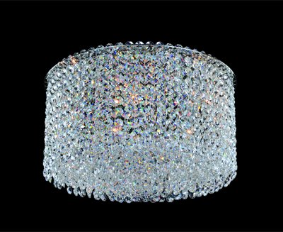 Milieu Metro 5-Light Flush Mount in Polished Chrome