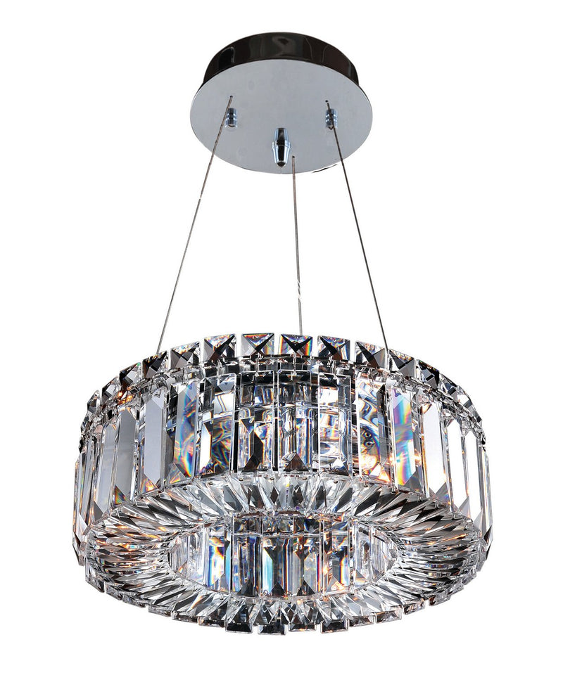 Rondelle 3-Light Pendant in Polished Chrome