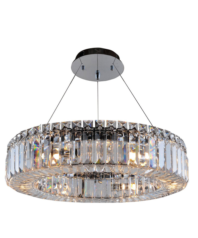 Rondelle 6-Light Pendant in Polished Chrome