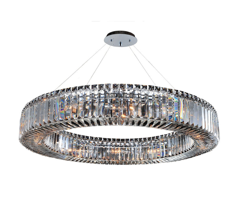 Rondelle 12-Light Pendant in Polished Chrome