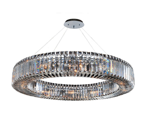 Rondelle 12-Light Pendant in Polished Chrome