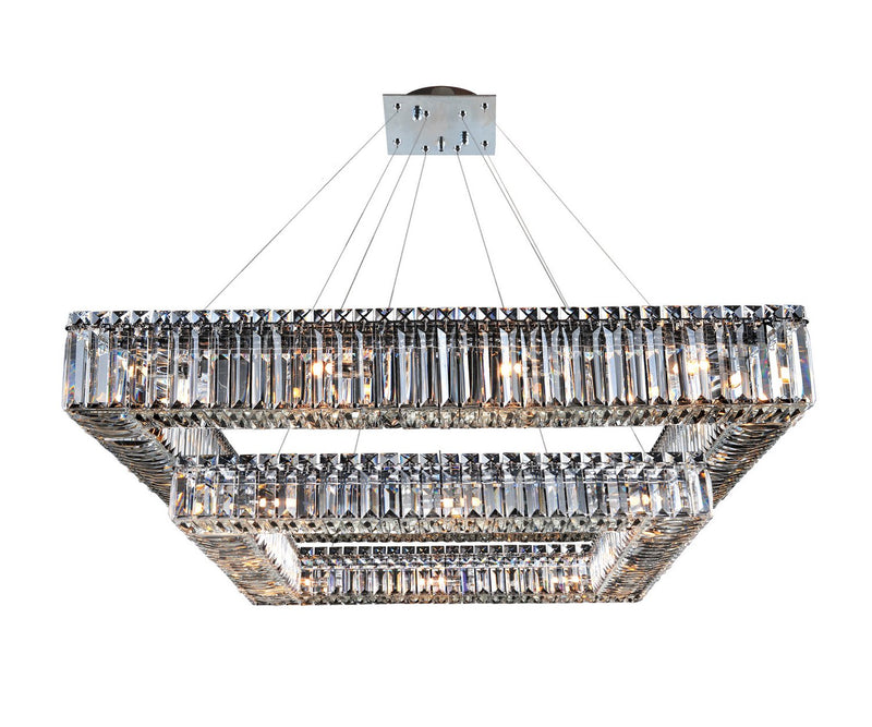 Quadro 28-Light Pendant in Polished Chrome