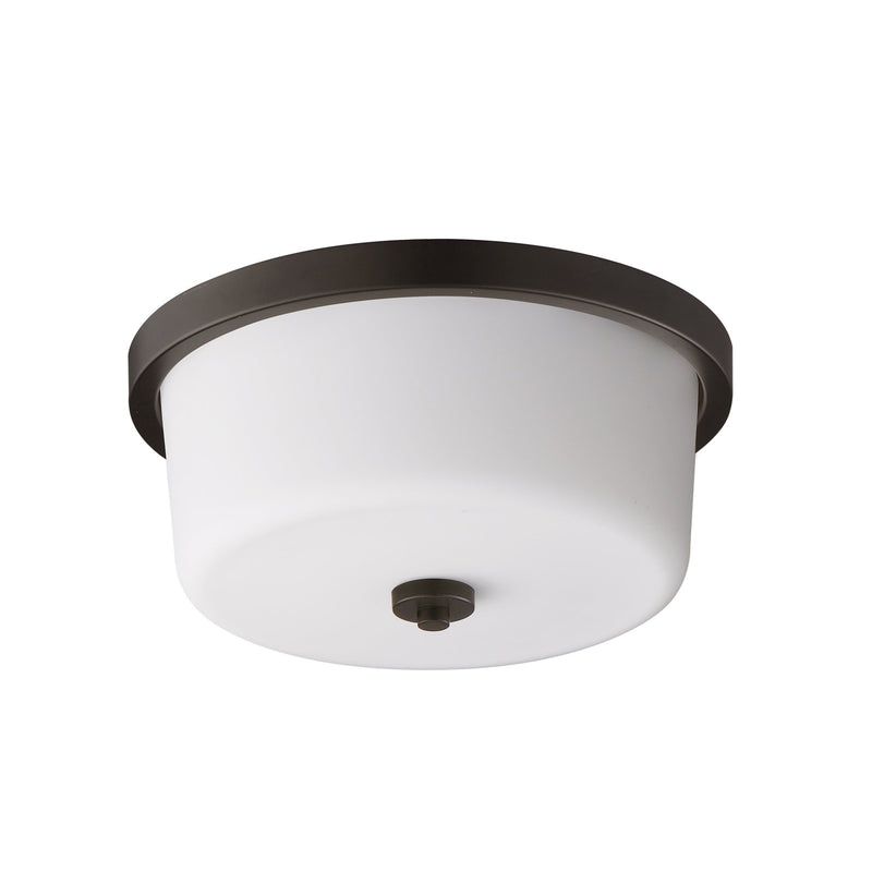 Fuller 2 Light Flush Mount in Oil Rubbed Bronze