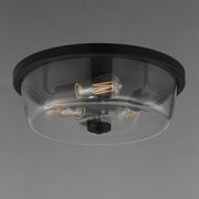 Fuller 3 Light Flush Mount in Black