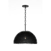 Urchin 18" Dome Pendant in Black