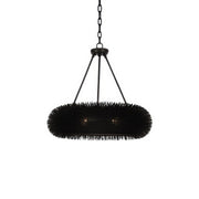 Urchin 6-Light 24" x 6.5" Pendant in Black