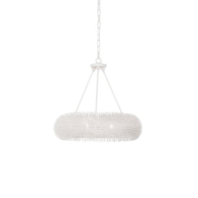 Urchin 6-Light 24" x 6.5" Pendant in White