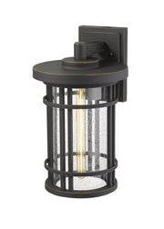 Jordan 1 Light 10" Outdoor Wall Light in Oil Rubbed Bronze