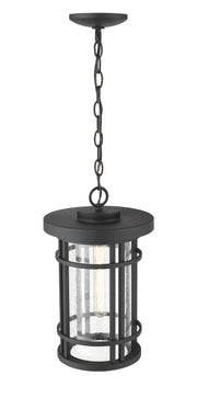 Jordan 1 Light 10" Outdoor Chain Mount Ceiling Fixture in Black