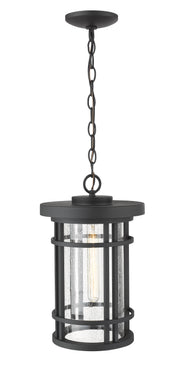 Jordan 1 Light 10" Outdoor Chain Mount Ceiling Fixture in Black