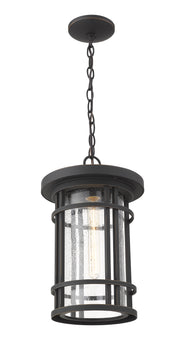 Jordan 1 Light 10" Outdoor Chain Mount Ceiling Fixture in Oil Rubbed Bronze