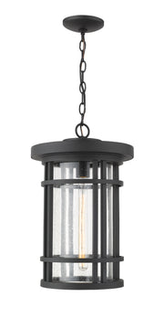 Jordan 1 Light 12" Outdoor Chain Mount Ceiling Fixture in Black