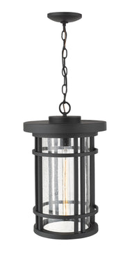 Jordan 1 Light 12" Outdoor Chain Mount Ceiling Fixture in Black