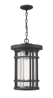Jordan 1 Light 12" Outdoor Chain Mount Ceiling Fixture in Oil Rubbed Bronze