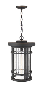 Jordan 1 Light 12" Outdoor Chain Mount Ceiling Fixture in Oil Rubbed Bronze