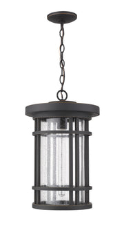 Jordan 1 Light 12" Outdoor Chain Mount Ceiling Fixture in Oil Rubbed Bronze