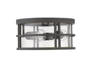 Jordan 3 Light 12" Outdoor Flush Mount in Oil Rubbed Bronze