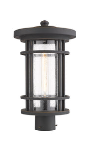 Jordan 1 Light 10" Outdoor Post Mount Fixture in Oil Rubbed Bronze, Post Top Only
